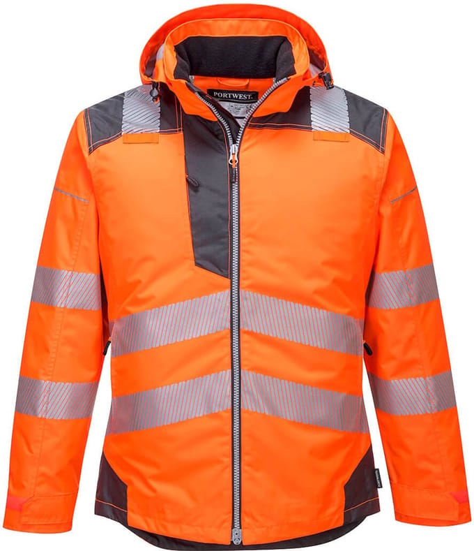 Portwest PW3 Hi-Vis Winterjack T400 - oranje/grijs - M
