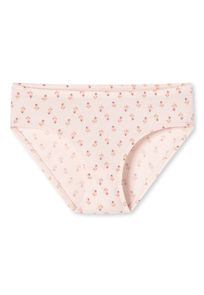 Slips, set van 5, met streepjes en bloemetjes, meerkleurig - 95/5 92