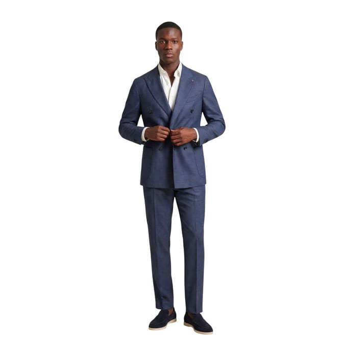 Mulish Blauwe Polyester Twee-Delige Pak