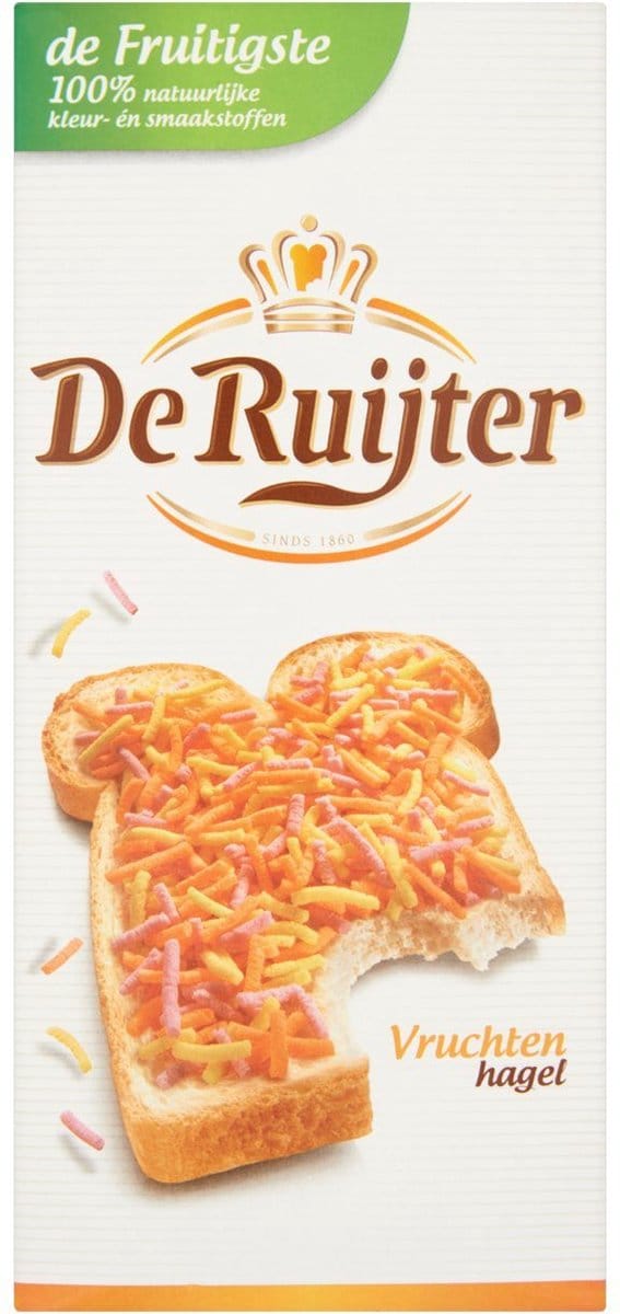 De Ruijter Vruchten hagelslag 8 pakken x 400 gram