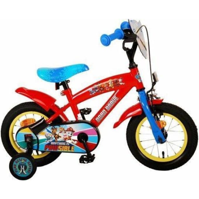 Paw Patrol Kinderfiets - Jongens - 12 inch - Rood/Blauw