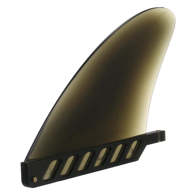 Aileron de Surf 4,6 Pouces 3 Pouces Aileron Central Souple pour Planche de Paddle SUP Gonflable Longboard gris