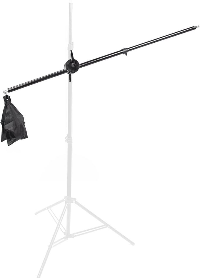 Verstelbare Boom Arm met Dubbele Klem voor Studio Verlichting en Microfoon