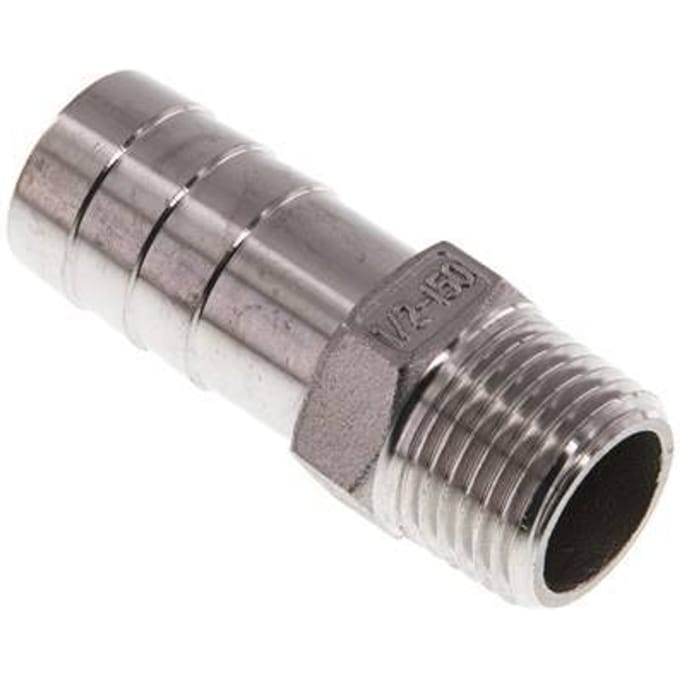19 mm & 1/2''NPT RVS 1.4408 Slangpilaar Buitendraad