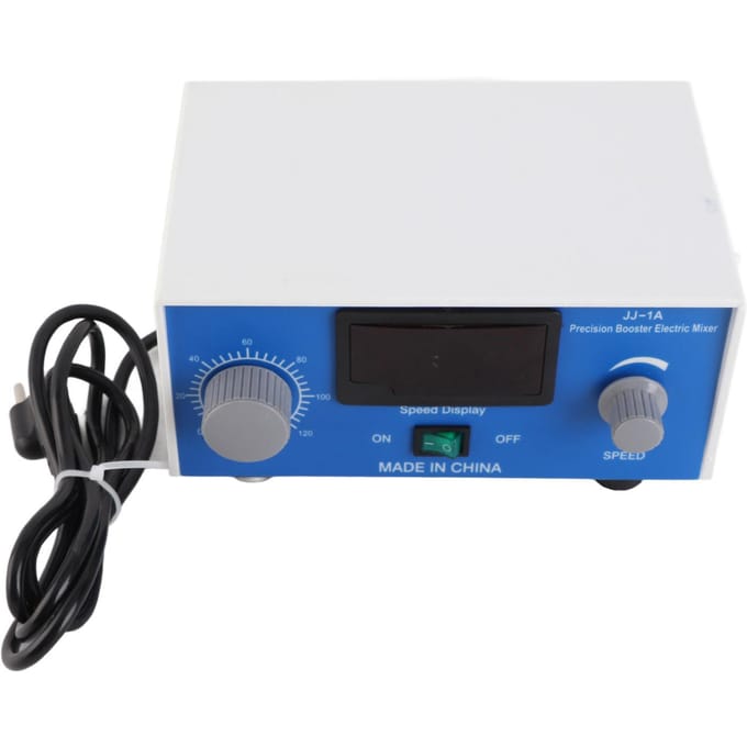 Agitateur Mélangeur Numérique LCD 100W Précis avec Tige d'Agitation pour Usage en Laboratoire black