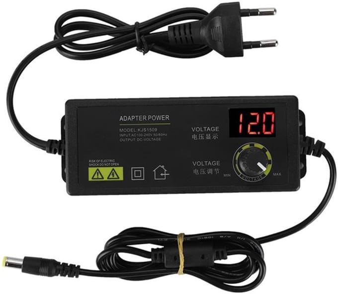 Allecto - Motortoerentalregeling Adapter - Instelbare Spanning - Led