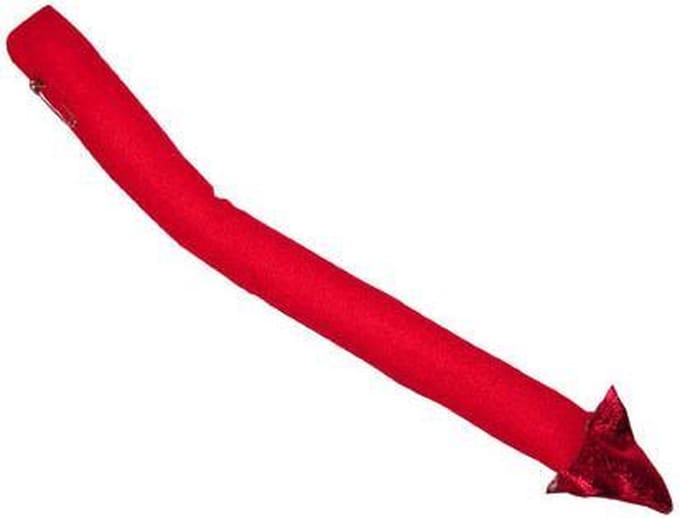 Duivel staart rood Halloween