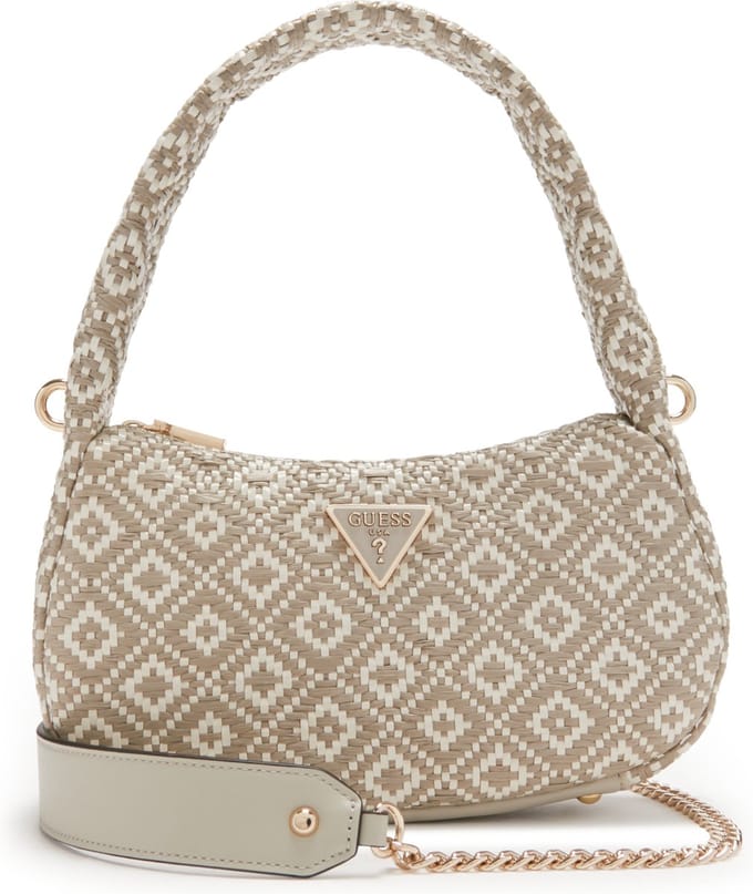 GUESS Schoudertas Handtas Rianee Hobo Taupe