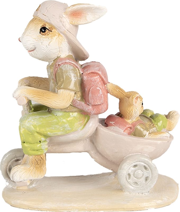 Clayre & Eef Beeld Konijn 12 cm Bruin Polyresin