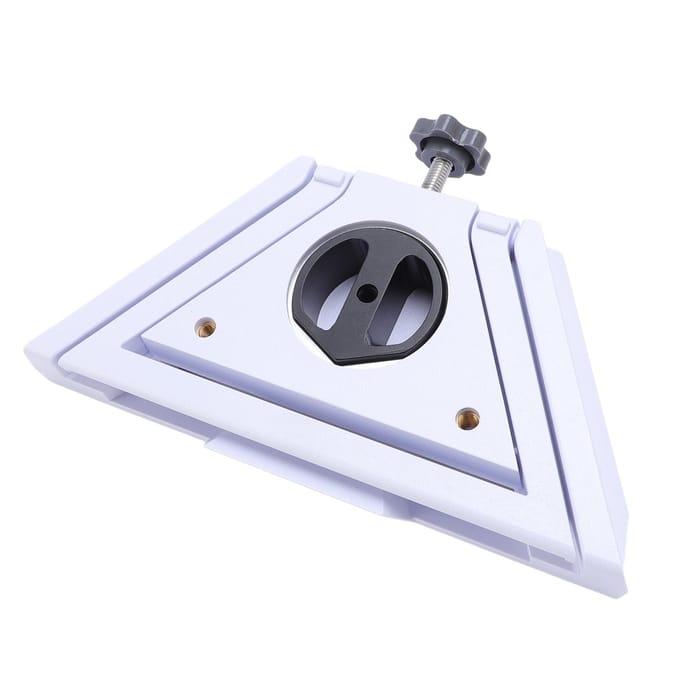 2 in 1 Satellietschotel Adapter Beugel voor 38.5mm Pijp ABS Metaal Draagbaar Buiten Satellietschotel white