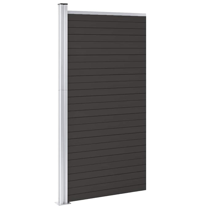 vidaXL - Schuttingpaneel - 95x186 - cm - HKC - zwart