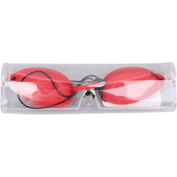 Lunettes de bronzage multifonctionnelles flexibles portables protection des yeux UV pour traitement de beauté white