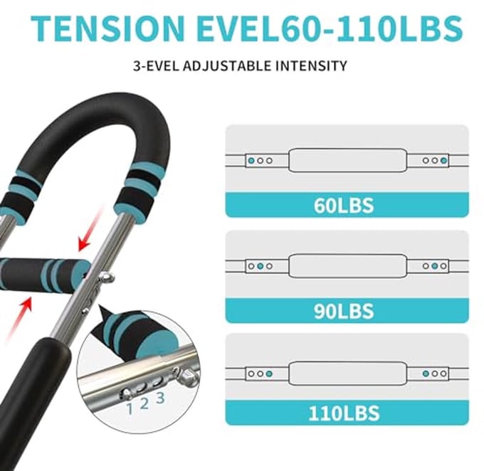 Verstelbare Arm Trainer - Efficiënte Tricep en Bovenlichaam Oefeningen voor Thuis