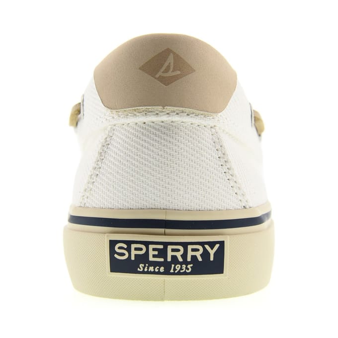 Sperry Helm 2-Eye Textiel Heren Witte Bootsschoenen