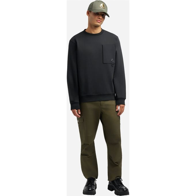 Moose Knuckles Heren Trui Zwart M35MS618/292 Dalon Crew