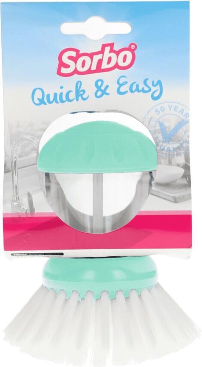 4x Sorbo Afwasborstel Quick & Easy Mint
