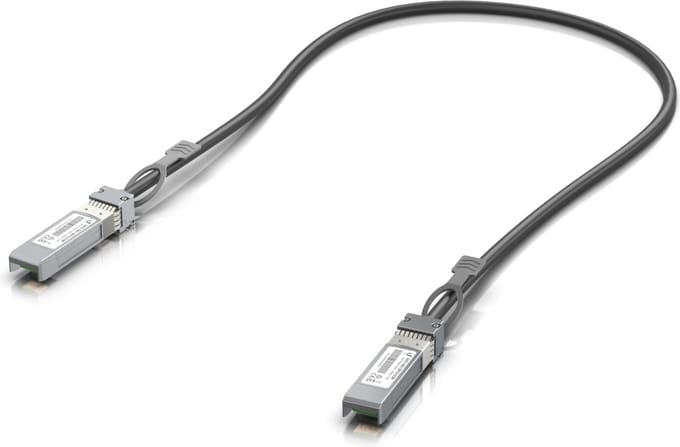 Ubiquiti UniFi 10G Direct Attach Cable 0.5m - Zwart - 0.5m