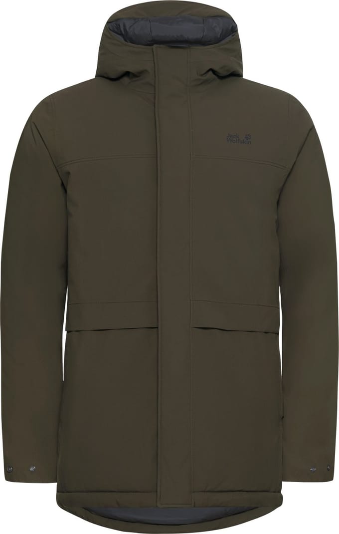 Jack Wolfskin COLD CAMP COAT M Heren Outdoorjas - obsidian moss