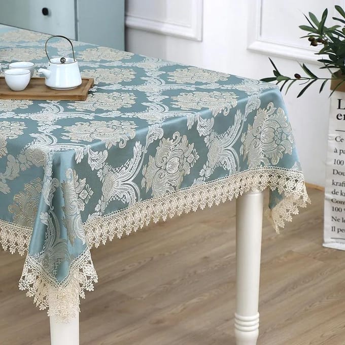 Nappe Jacquard Style européen, nappe rectangulaire, nappe à thé, serviette polyvalente, tapis de Table 100*150cm