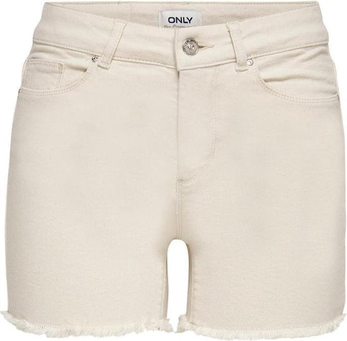 Onlblush Mid Shorts Raw Bb  Dot 15227152 Ecru