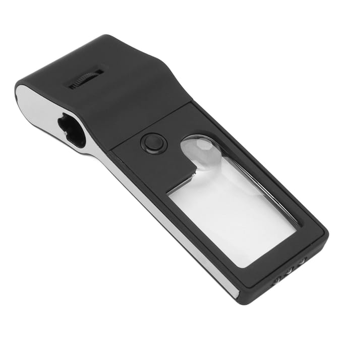 LED-verlichte loep 3x 10x 55x Draagbare asferische loep Hoge helderheid UV-detectie Vergrootglas