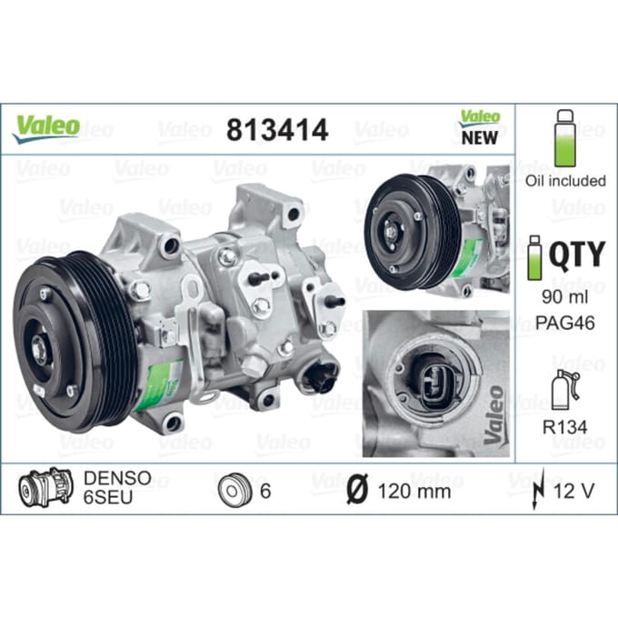 Compressor airconditioning VALEO 813414