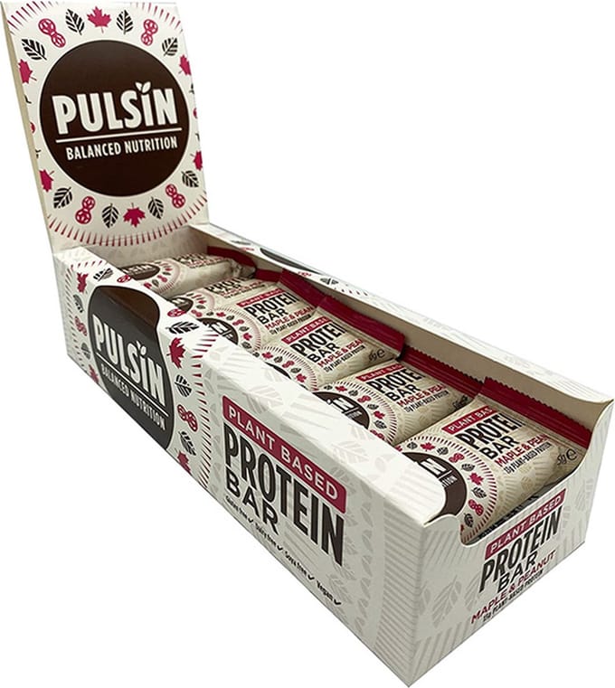 Pulsin | Protein Bar | Maple & Peanut | 18 Stuks | 18 x 50g