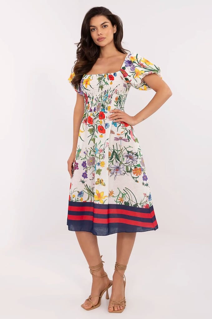 Bloom Riviera Dress - Beige / One Size