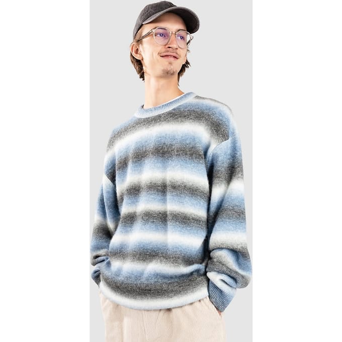 Blue Tomato Fair Isle Knit Gebreide Trui blauw