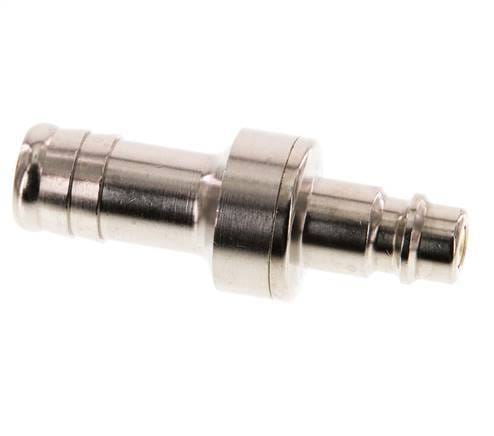 Vernikkeld Messing DN 7.2 (Euro) Luchtkoppeling Insteeknippel 13 mm Slangpilaar Double Shut-Off