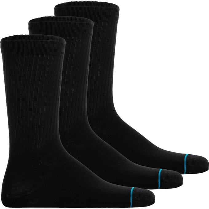 Stance unisex casual 3P sokken icon zwart