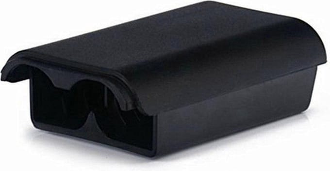 Scoby - Batterij Behuizing - Geschikt voor XBOX 360 Controller - Batterijhouder - Battery Case - Zwart - 1 Stuk