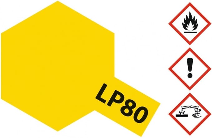 Tamiya Hobbyverf Enamel verf - LP-80 Yellow - Matt - Lacquer Paint - Verf potje - 10 ml