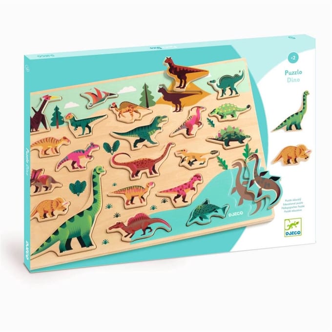 Inlegpuzzel - dinosaurussen II