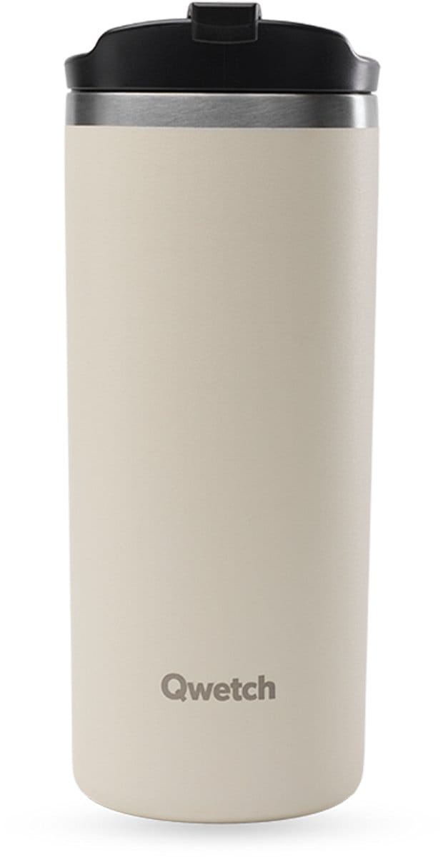 Qwetch Travel mug Geïsoleerd - Matt Zand