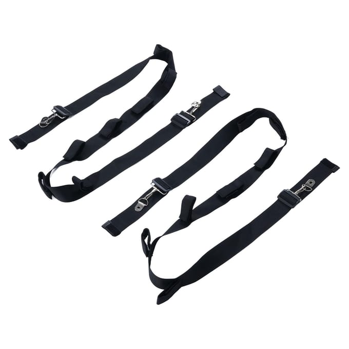 2 stuks Auto Hengelhouder Polyester Hengelrek Riem voor SUV MVP RV Minivan black