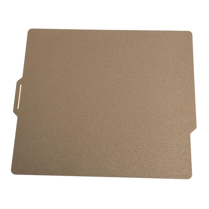 Dubbelzijdige bouwplaat 257x257mm Glad mat PEI Flexibele afneembare 3D-printer stalen plaat beige