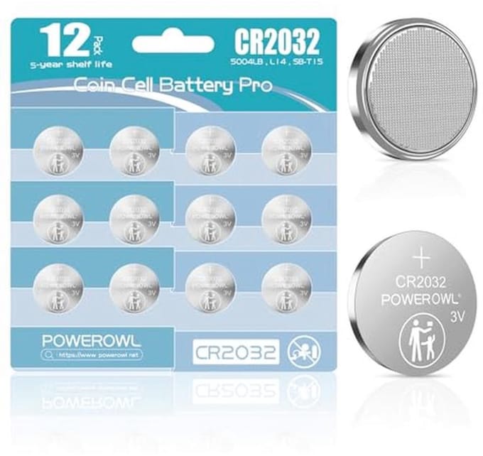 CR2032 Lithium Knopcellen 3V - 12 Stuks