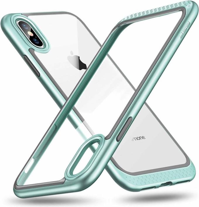 ESR iPhone 8 Plus bumper met transparant achterkant mintgroen