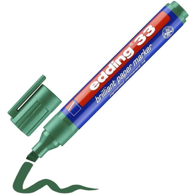 Decoratie Brilliant papiermarker Edding 33-04 groen