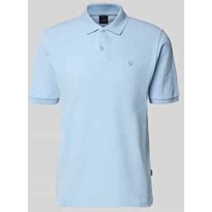 slim fit poloshirt met stitching