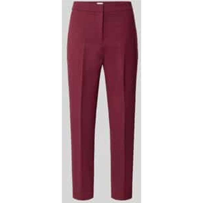 Broek van viscosemix met persplooien