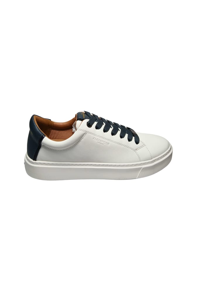 albcldm-9010-wad Alexander Smith Wit leder voor heren