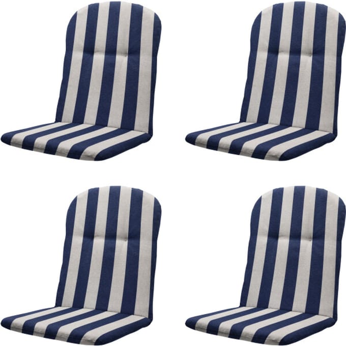 Madison kuipstoelkussen hoge rug amora - 45x45x3,5cm set van 4
