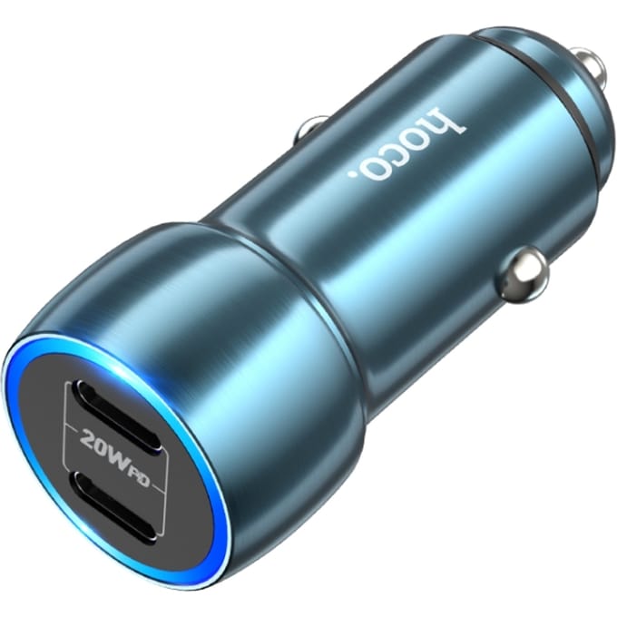 Hoco - 40W dual port car charger USB-C