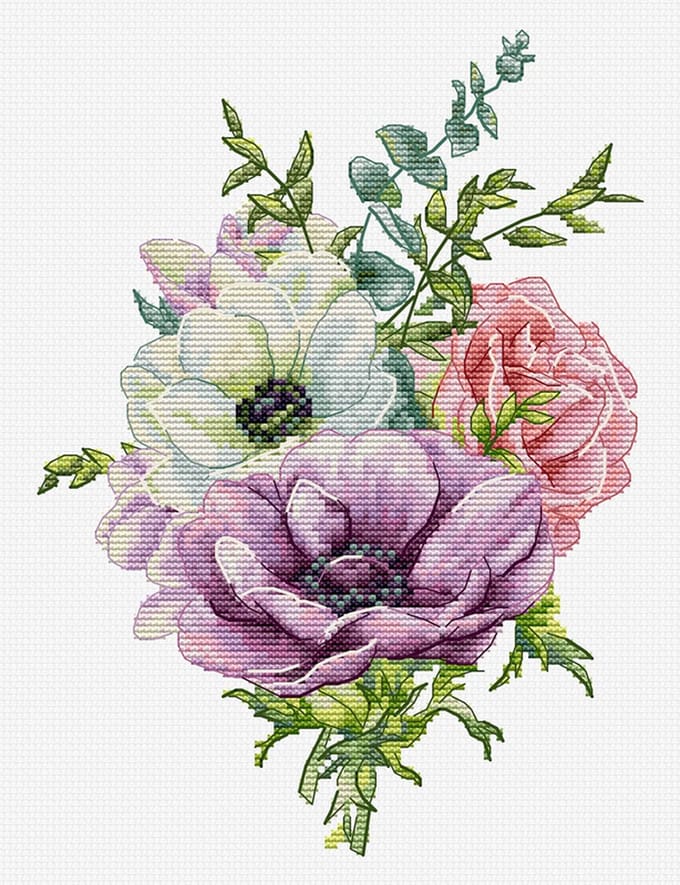 Luca-S Anemone borduurpakket B7017