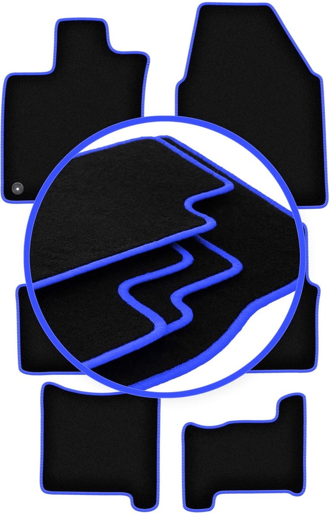 CARLUX-BLUE automatten voor: Nisan Qashqai +2 crossover (2008-2013)