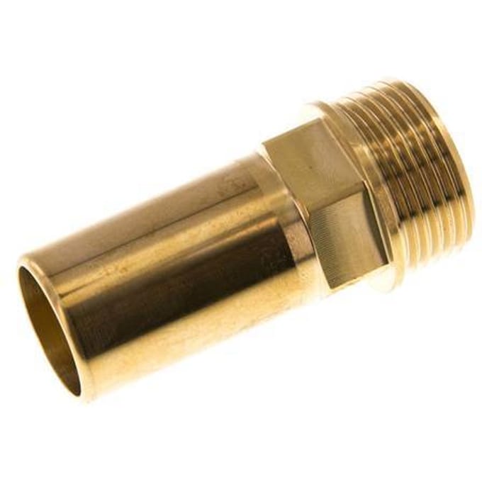 28mm x G1'' insteekfitting Messing Buitendraad