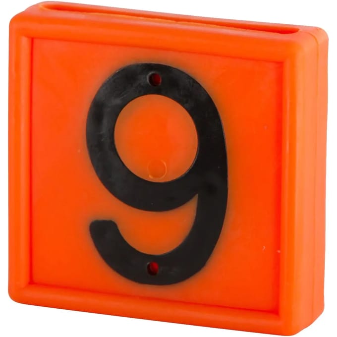 Genummerde markeerkraag om op de armband te schuiven Kerbl N°0 (x10)