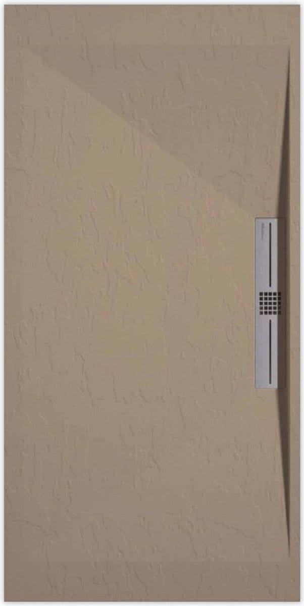 Sanifun douchebak Stone Side Moka Slate 900 x 700 S